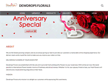 Tablet Screenshot of dewdropsflorals.com
